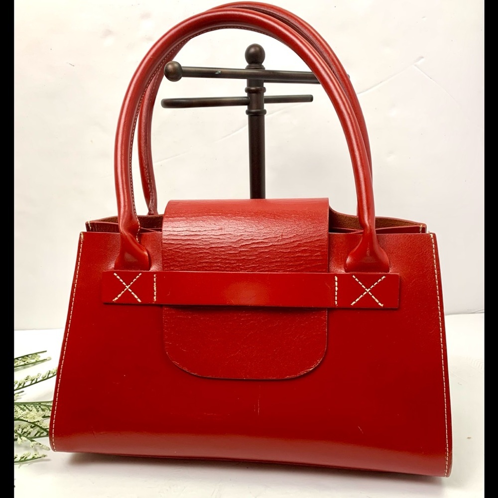 Spinneybeck Red Leather Handbag